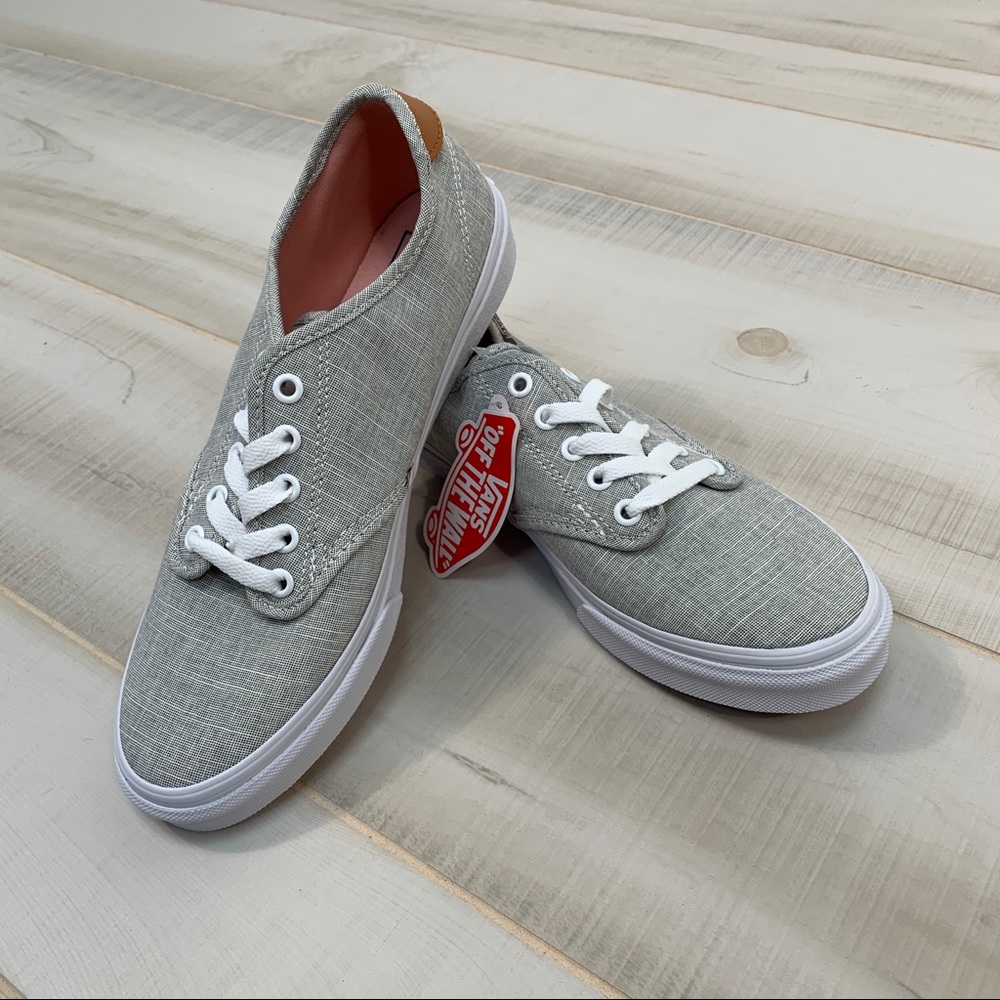 NEW Van’s Off The Wall Canvas Gray Sneakers 9 - Picture 3 of 8